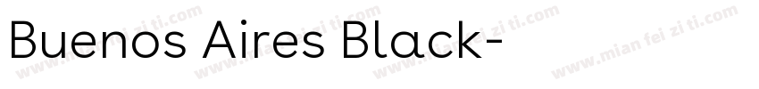 Buenos Aires Black字体转换